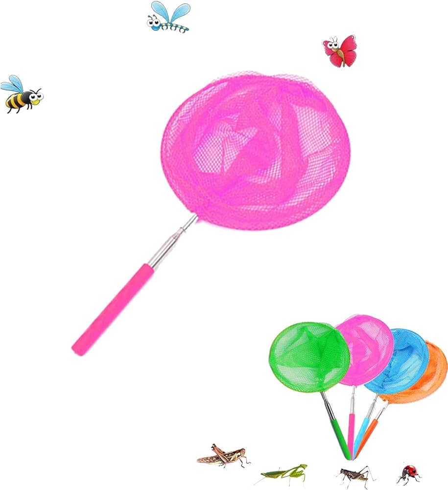 Amazon.co.jp: 虫取り網 軽量 コンパクト 魚取り子供夏休み 3段伸縮